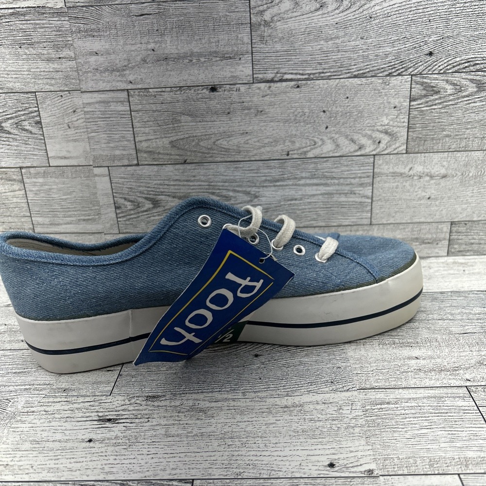 Disney Winnie The Pooh Works Tiger 90s Denim Canvas Embroidered Shoes Sz 7.5 New - Picture 10 of 16
